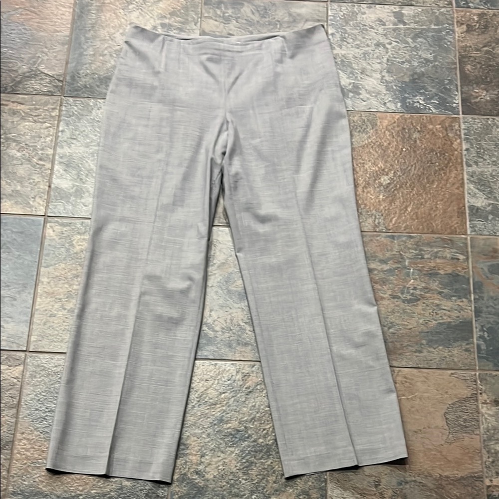Boss Gray Trousers with Straight Leg Cut
